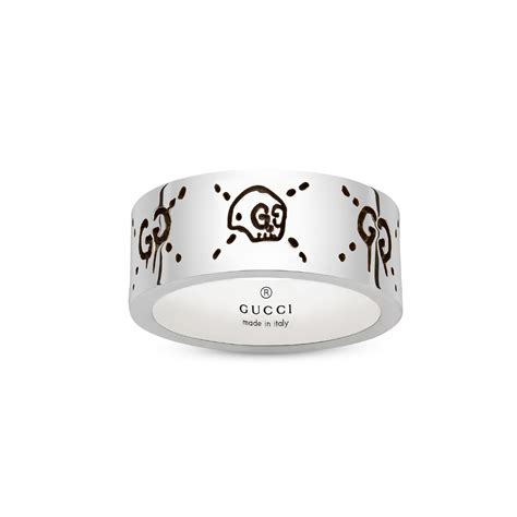 gucci ghost ri g|Gucci Ghost Silver Ring .